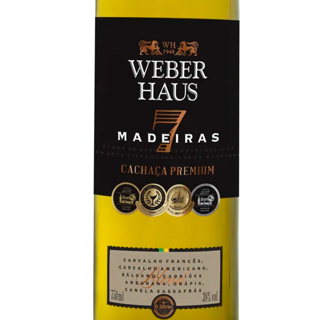 Cachaça Weber Haus Premium 7 Madeiras 750ml