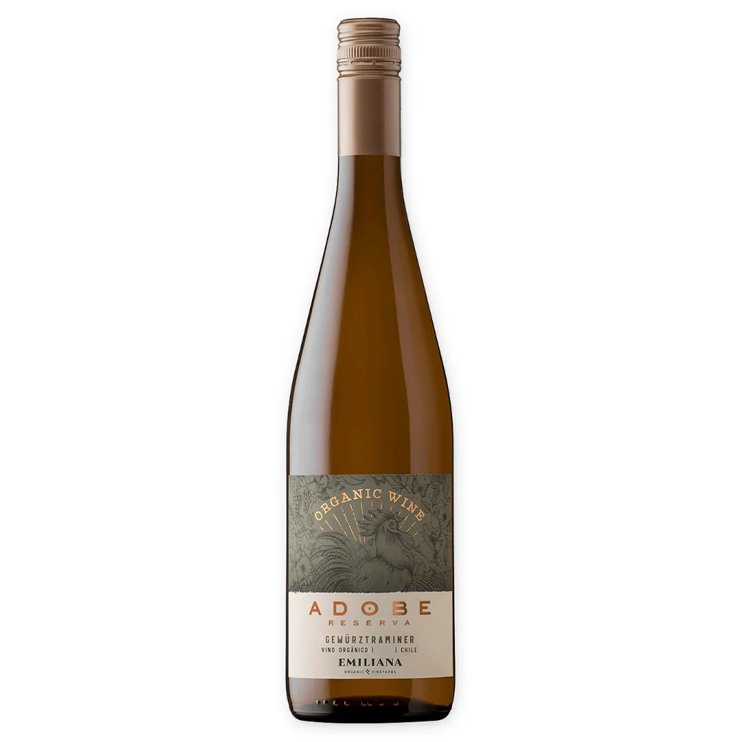 vinho branco adobe reserva gewurztraminer organico 750ml