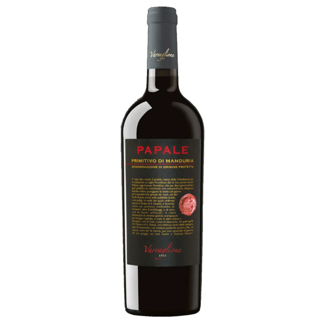 vinho tinto varvaglione papale primitivo di manduria 750ml